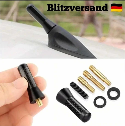 UltraSignal Universal Antenne Auto Dach Kurz KFZ Stabantenne 3Adapter M4 M5 M6 - Bild 1 von 6