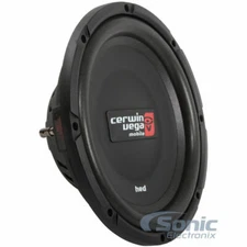 Cerwin Vega HS124D 12" HED Series Shallow Mount Dual 4-Ohm Car Audio Subwoofer