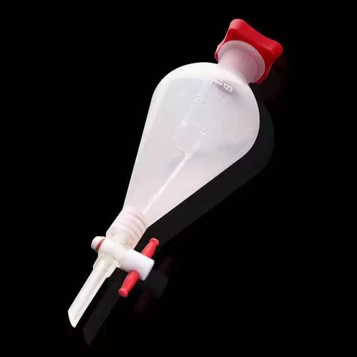 125-1000ml Plastic Separatory Funnel, PTFE Stopcock, Chem Lab Plasticware - Image 4 of 4