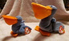 Ty Beanie Babies Scoop the Pelican WITH Teenie Babies Scoop. Tags aren't perfect