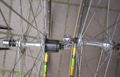 Moyeux Shimano Dura Ace HB 7400 7402 - 36H 8v - NOS Avec Serrages Rapides