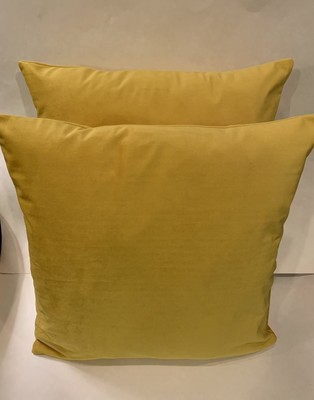 canary yellow pillows
