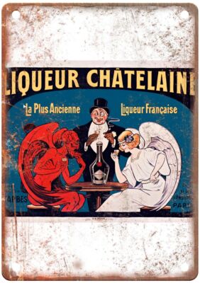 1912 Vintage Liquor Poster Retro Look Reproduction Metal Sign E1174