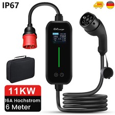 Caricabatteria EV Tipo 2 Corrente Regolabile EV Cavo di Ricarica 6M 6-16A 11KW Trifase 