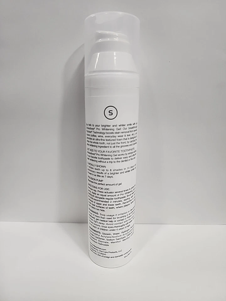 Smileactives Pro Whitening Gel (Add To Toothpaste) 3.8 oz. NEW Unsealed  - Image 2 of 2