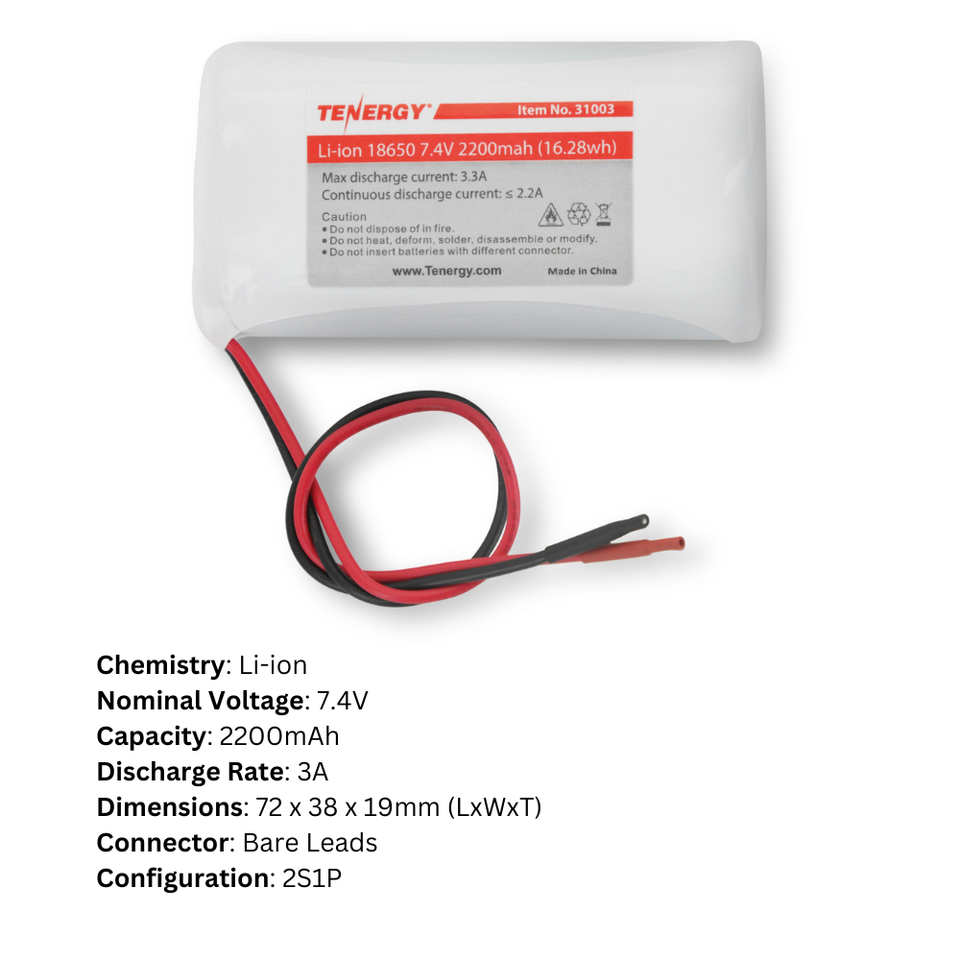 Batería LiPo Recargable 3.7V 800mAh Con Conector SM-2P - Compatible Con Modelo C2 D828, Color Azul