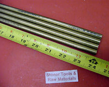 6 Pieces 3//8/" C360 BRASS SOLID ROUND ROD 24/" long New Lathe Bar Stock .375/"