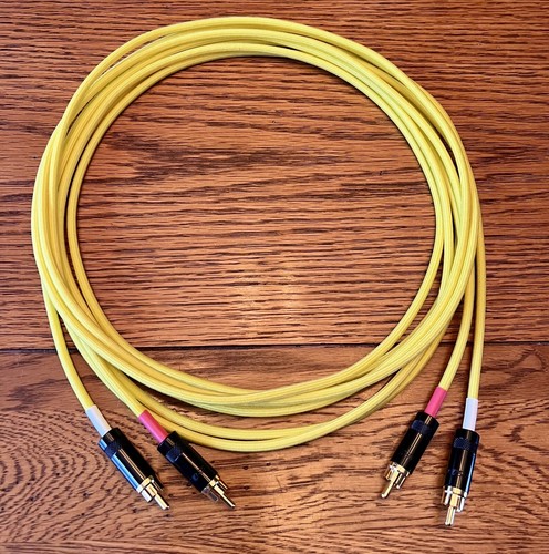 3 Ft. JMB CABLE CO. Audiophile Rca Gold Reference Standard Interconnect Cables