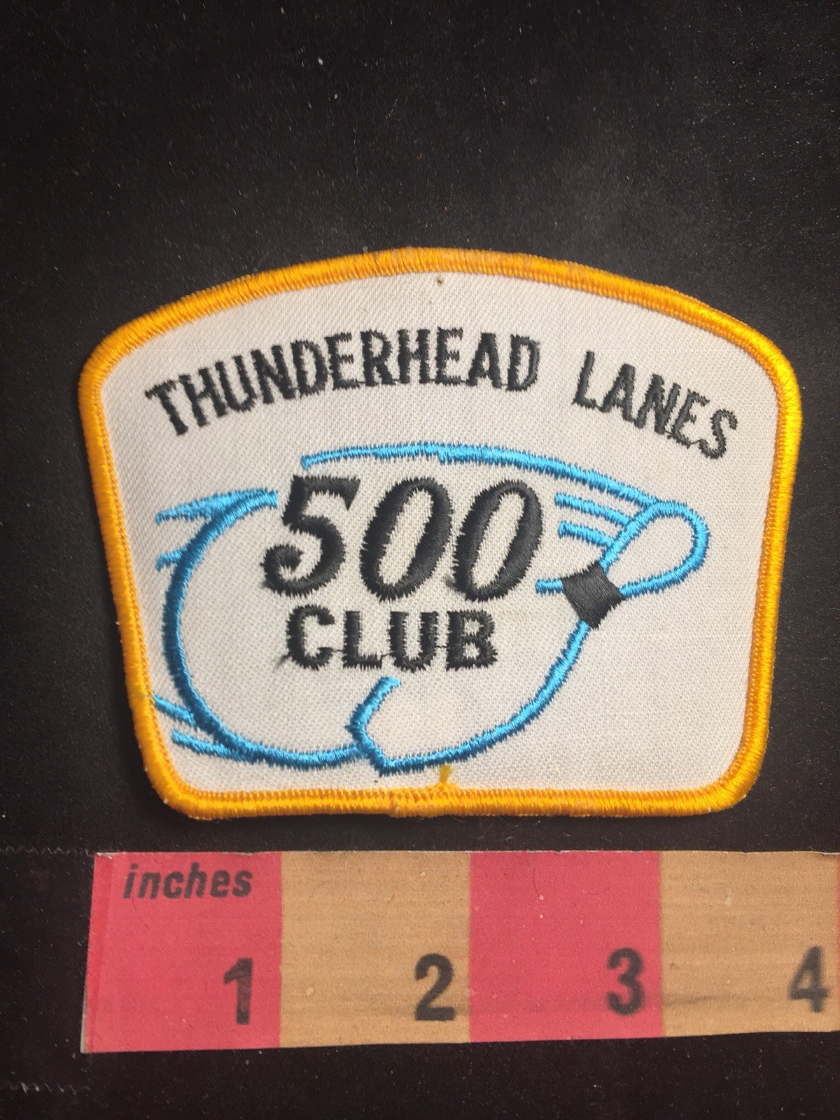 Vtg THUNDERHEAD LANES (TENPIN & DUCKPIN Bowling Alley) 500 CLUB Patch ...