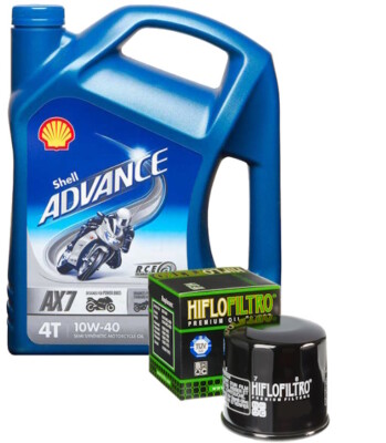 KAWASAKI ZX6R NINJA 2001-2002 Shell 10W40 Oil & Filter