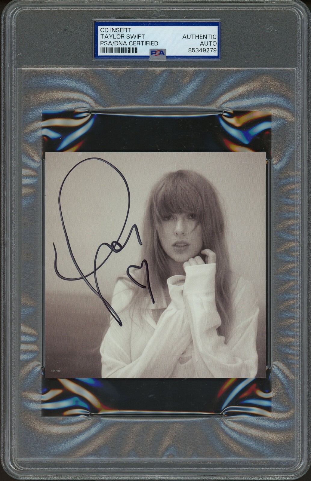 Taylor Swift Signed Autograph w/HEART Tortured Poets Department CD Album PSA/DNA