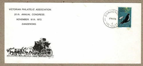 Australia 1973 VPA Dandenong Annual Conference FDC Cover cd Dandenong Pre Date
