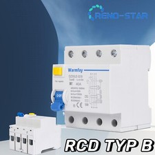 RCD Typ B FI Fehlerstromschutzschalter 40A 300mA Allstromsensitiv 4-Polig DE