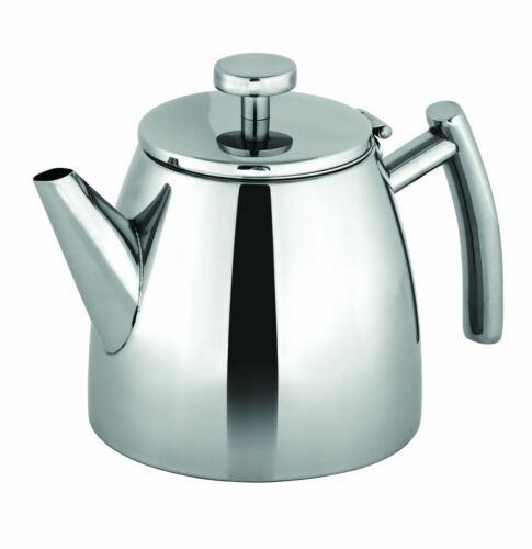 NEW AVANTI MODENA DOUBLE WALL STAINLESS STEEL TEAPOT 600ml Brew Herbal Infusion - Picture 1 of 4