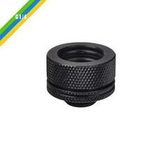 Thermaltake G1/4 PETG Tube 5/8in OD Compression Fitting,CL-W092-CA00BL-A,Black