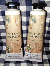 ALL NEW 2-Pack SNOWFLAKES  CASHMERE Hand Cream 1 oz Bath  Body Works