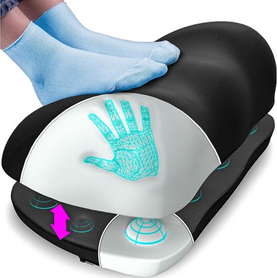 Adjustable Cloud Foot Pressure Point Nodes - Ergonomic Memory Foot Stool ,Black