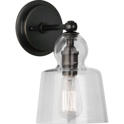 Robert Abbey Albert 1 Light Wall Sconce, Deep Patina Bronze - Z745