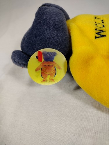 WOLFY WOLVERINE Classy Tassy's 9" Plush Beanbag Ann Arbor MI Maize & Blue - Picture 7 of 9