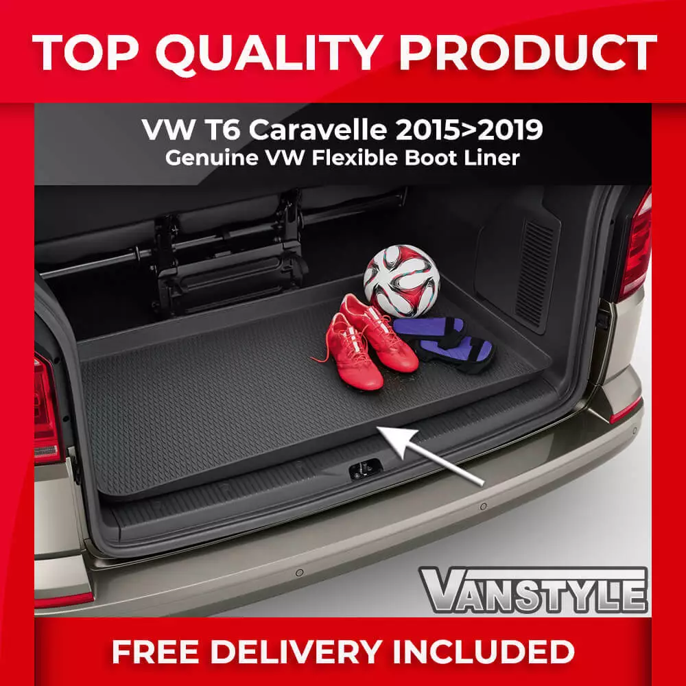 FITS VW T6 SHUTTLE MULTI VAN SWB GENUINE OE BOOT LINER FLEXIBLE