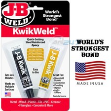 JB Weld Kwik Weld Quick Set Metal Plastic Fibreglass Epoxy Glue Adhesive Bond