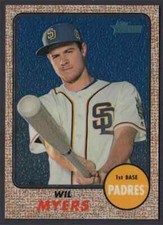2017 Topps Heritage Chrome Wil Myers 841/999 San Diego Padres #THC-442