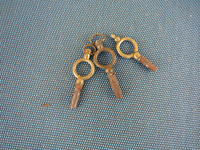 Lot De 3 Clés Pour Montres à Gousset Anciennes - Remontoirs Horlogerie, Occasion