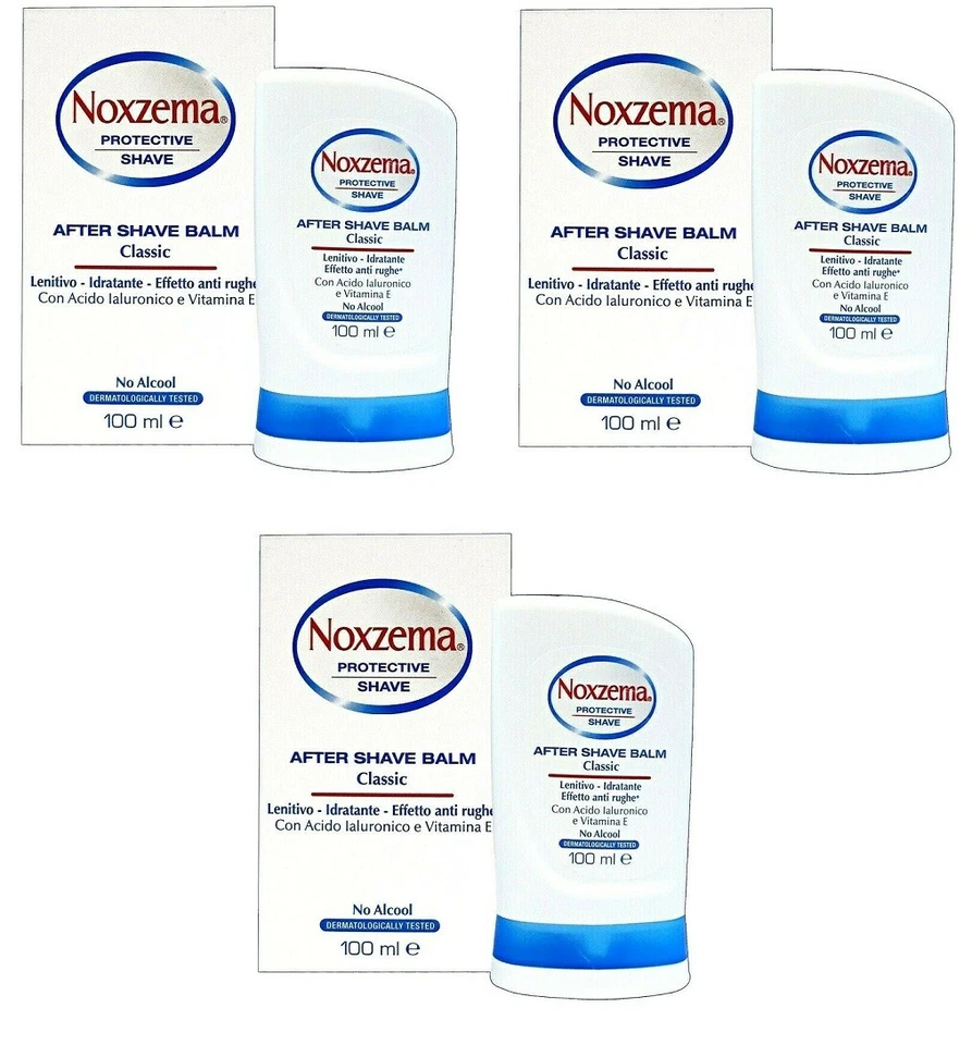 Noxzema Protective Shave - After Shave Balm Classic ohne Alkohol 3 x 100ml