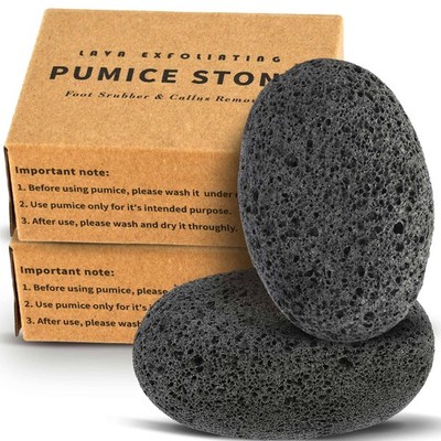 Natural Pumice Stone for Feet  Lava Foot Exfoliator Scrubber Pedicure Tools, ...