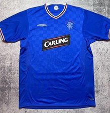 CAMISETA DE FUTBOL DE LOS GLASGOW RANGERS 2009 2010 LOCAL UMBRO PARA HOMBRE TALLA L
