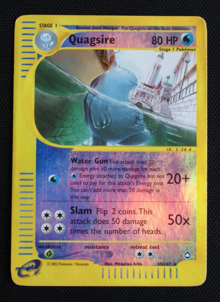Pokémon Aquapolis Quagsire Reverse Holo 30/147 