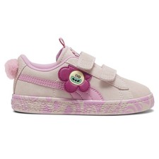 PUMA X Trolls Suede Classic 2 Slip On Youth Girls Pink Sneakers Casual Shoes 3