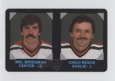 1985-86 7-Eleven NHL Collectors' Series Glenn Resch Mel Bridgman Chico #11 0f8