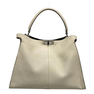 FENDI Peekaboo X Light Large 8BN304 Beige Leather - Handbag