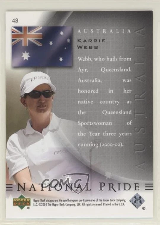 2004 SP Authentic National Pride Karrie Webb #43 - Image 2 of 2