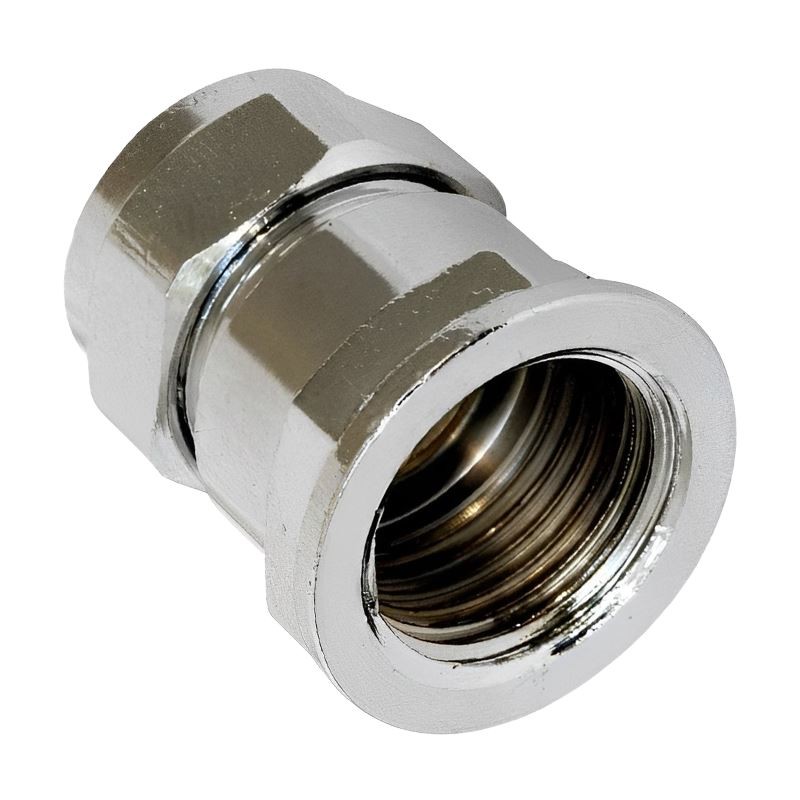 ODSUPPLIES - 22mm x 3/4 Inch BSP Female Chrome Adaptor - Pack of 2 - Image 2