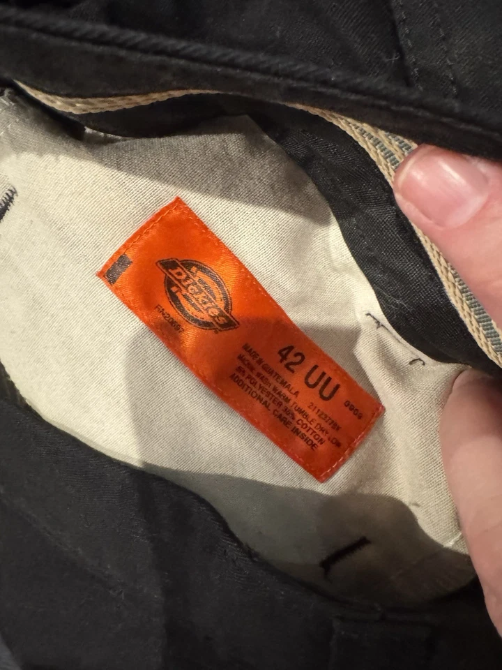 Dickies 3 Pairs  EMS Pants Cargo Uniform Black 42x30  - Image 2 of 2