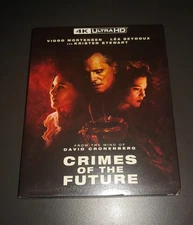 Crimes of The Future 4K UHD Blu-ray w/ Slipcover NEW SEALED