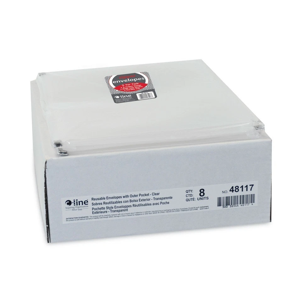 C-Line 48117 2 Sections 1" Capacity 10" x 13" Zip 'N Go Envelope (3/PK) New - Image 3 of 4