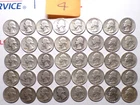 Washington Quarter Roll of 40 Coins 90% Silver ~ UNDER MELT! #4