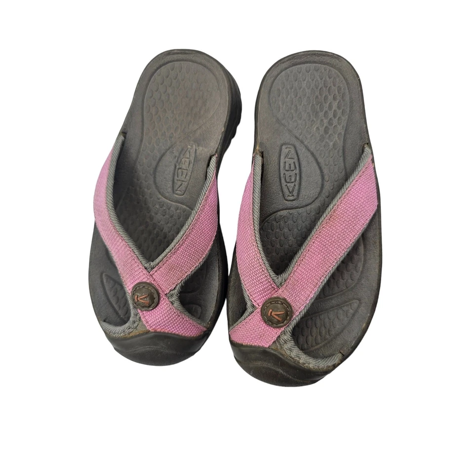 Chanclas transpirables KEEN Barbados sandalias sin cordones protección puntera niñas talla 10 Foto 2 de 4