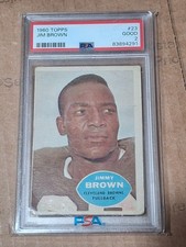 1960 Topps #23 Jim Brown Vintage Football Card PSA 2 Cleveland Running Back HOF