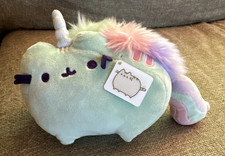 Gund Pusheenicorn Pusheen Unicorn Plush Doll Magical Sound Rainbow Green NWT