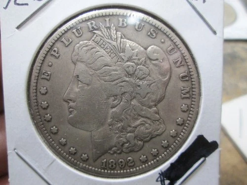 US 1892 S MORGAN DOLLAR COIN IN EXTRA FINE CONDITION