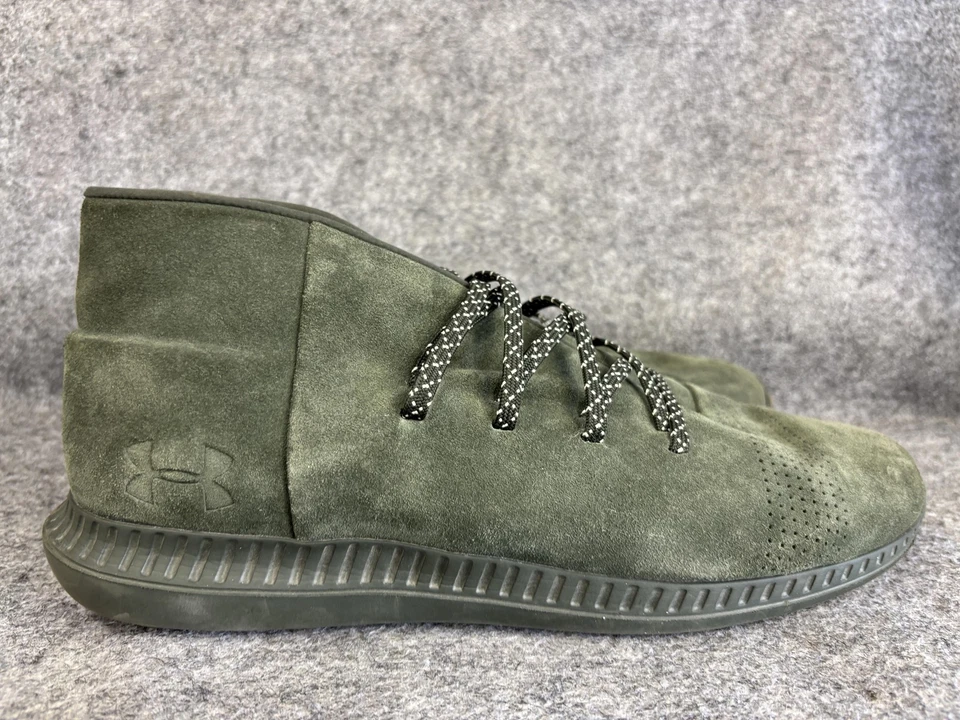 Zapatos Under Armour Para Hombre Talla 13 Verde Gamuza Chukka Medio Con Cordones Informales Suela de Goma Foto 4 de 4