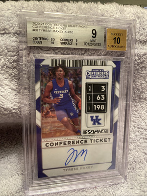 2020-21 Panini Contenders Tyrese Maxey Rookie Auto 76ers # Match 