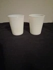 Vintage White Milk Glass Juice Glass 3.5 Inches Tall Set Of 2 Mint Condition