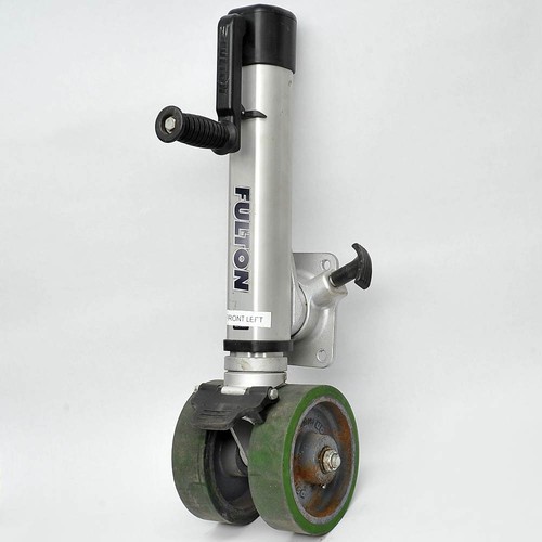 Fulton 1,600 Pound F2 Trailer Tongue Jack Bolt On Twin Track Duralast Wheels