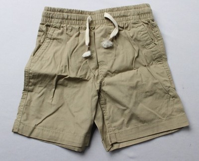 Gap Toddler Boy's Poplin Pull On Drawstring Shorts EJ3 Khaki Size 4 YRS NWT