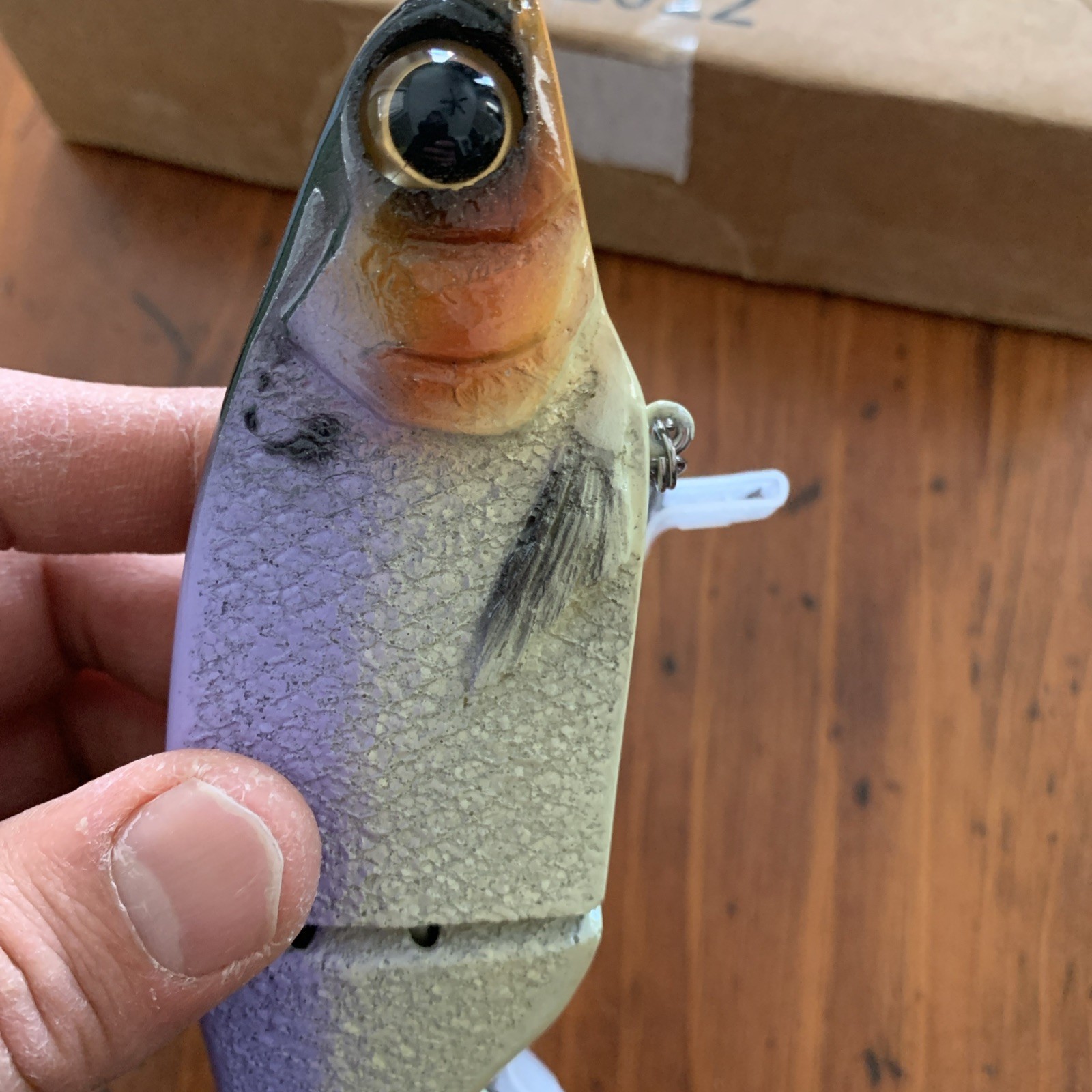 KGB Swimbaits Chad Shad TSG 9in Table Rock Bone Glidebait near mint lite use   - Image 18